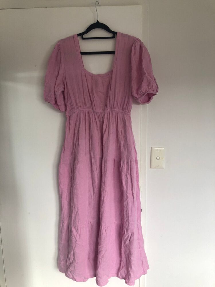 Roxy Pink Midi Dress Size AU 10
