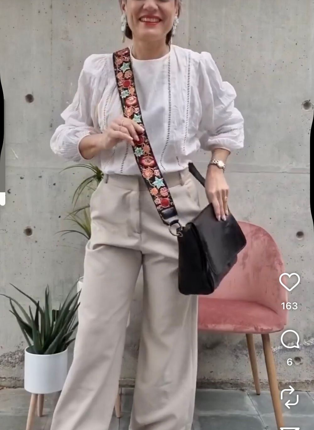 Black Leather Crossbody Bag