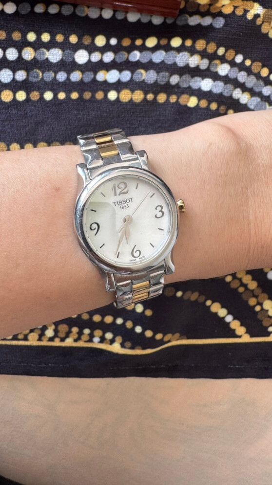 Tissot Ladies Watch – Two Tone, Mother of Pearl Dial