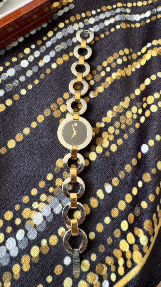 Movado Museum Ladies Watch – Swiss Made, Two Tone Bracelet