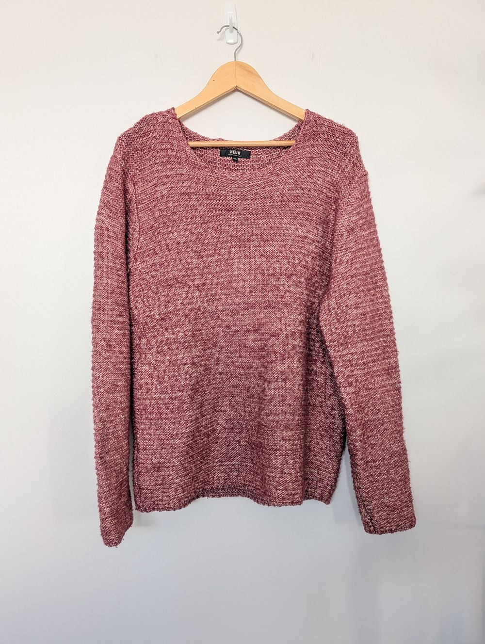 Chunky knit jumper sweater jersey oversized relaxed casual preppy academia classic coastal cowgirl boho western bohemian lagenlook Size M