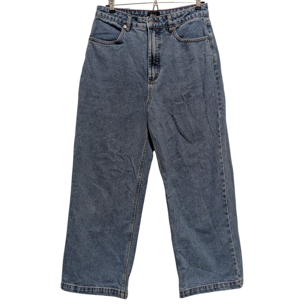 Baggy wide leg jeans high rise Y2K skater size 30 slouchy relaxed casual lagenlook minimalist timeless modern classic 70s retro boho bohemian hippie earthy artsy