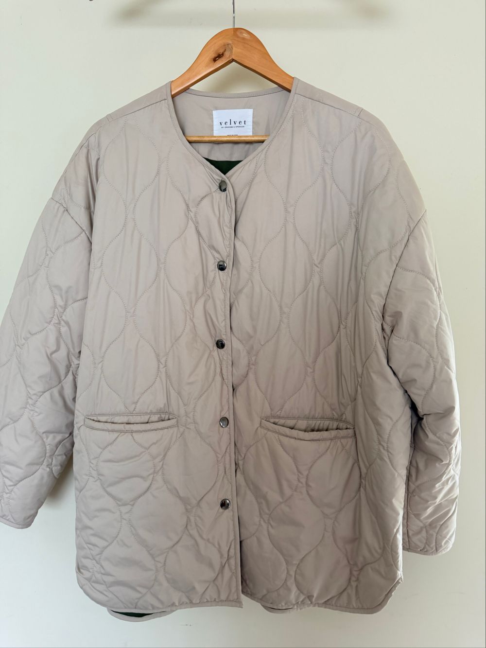 Velvet by Graham and Spencer quilted jacket size M