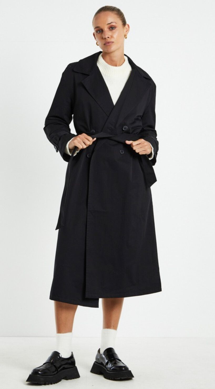 Subtitled trench coat Clearance