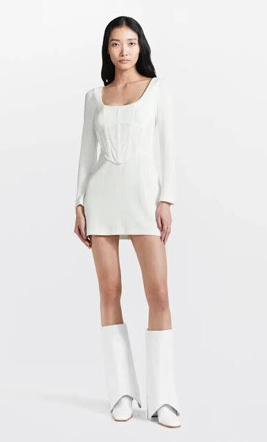 Dion Lee Rib Corset Dress (Ivory)
