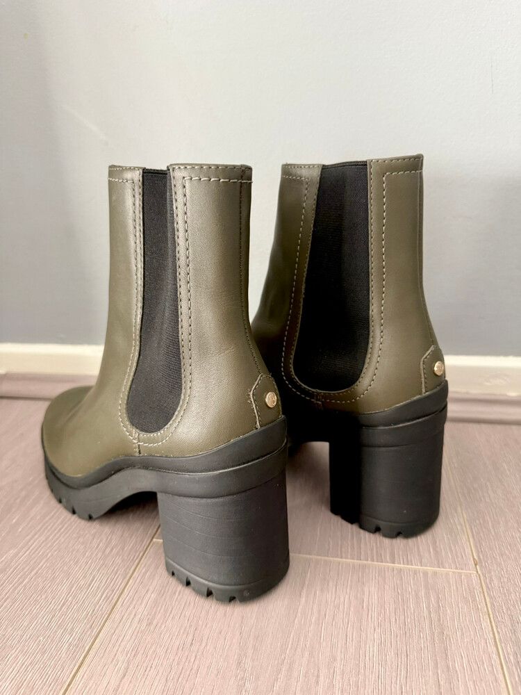 Maje Heeled/Platform Leather Chelsea Boots