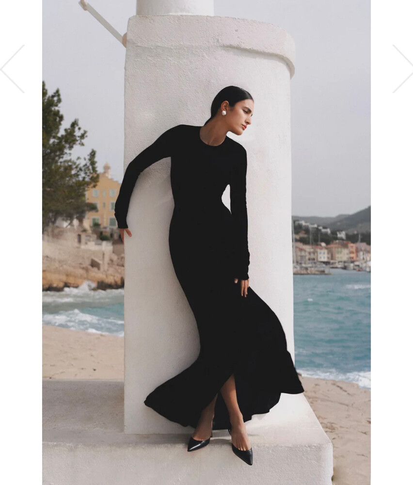 HANSEN & GRETEL Murah Velvet Dress BLACK
