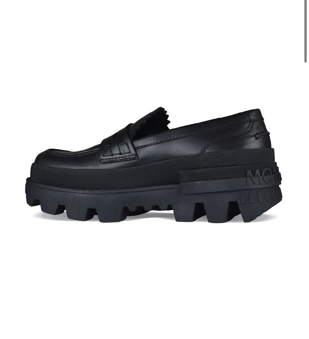 Moncler Leather Platform Loafers