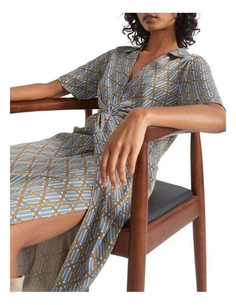 Seed Linear Retro Midi Dress