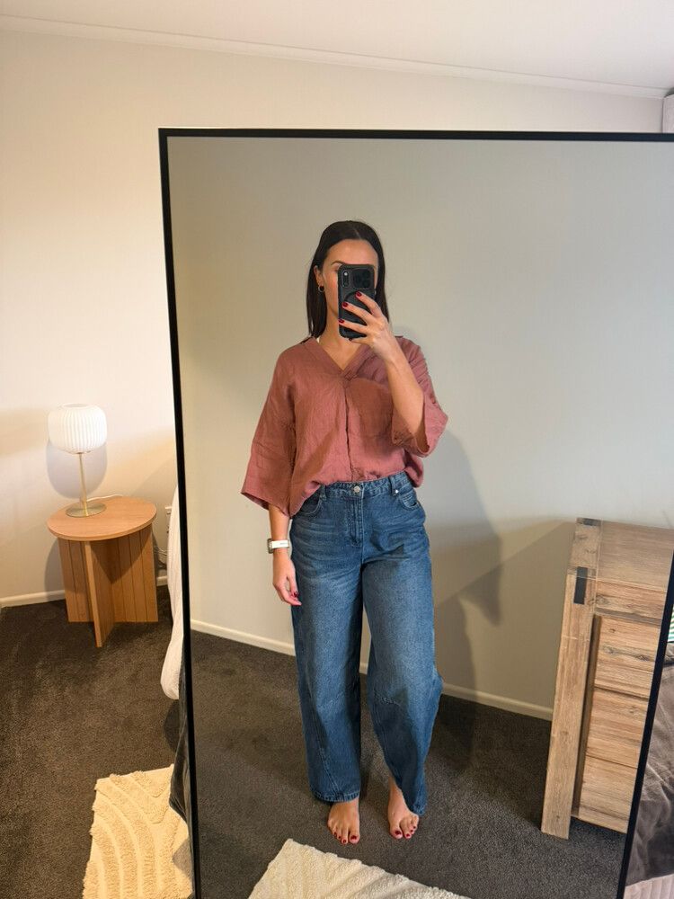 Country Road 100% Linen Top