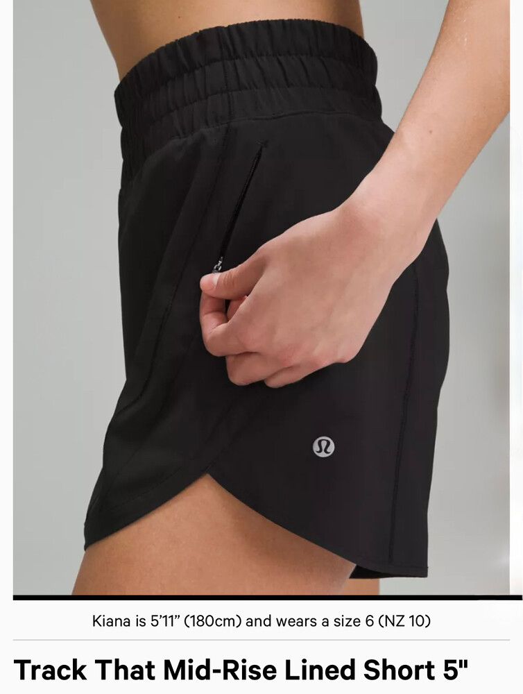 Lululemon Black Track That Lined Shorts