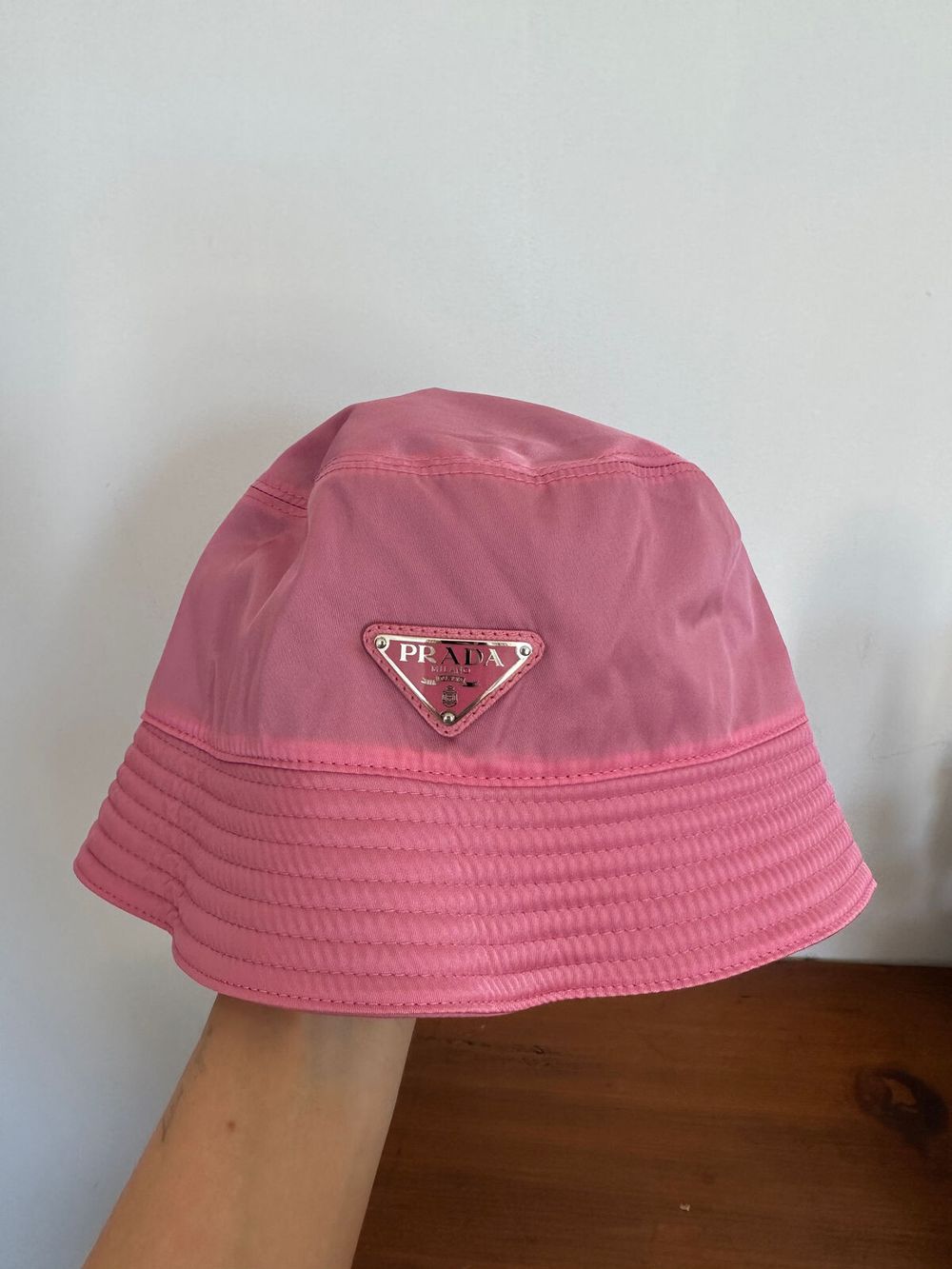 Nylon Pink Bucket Hat
