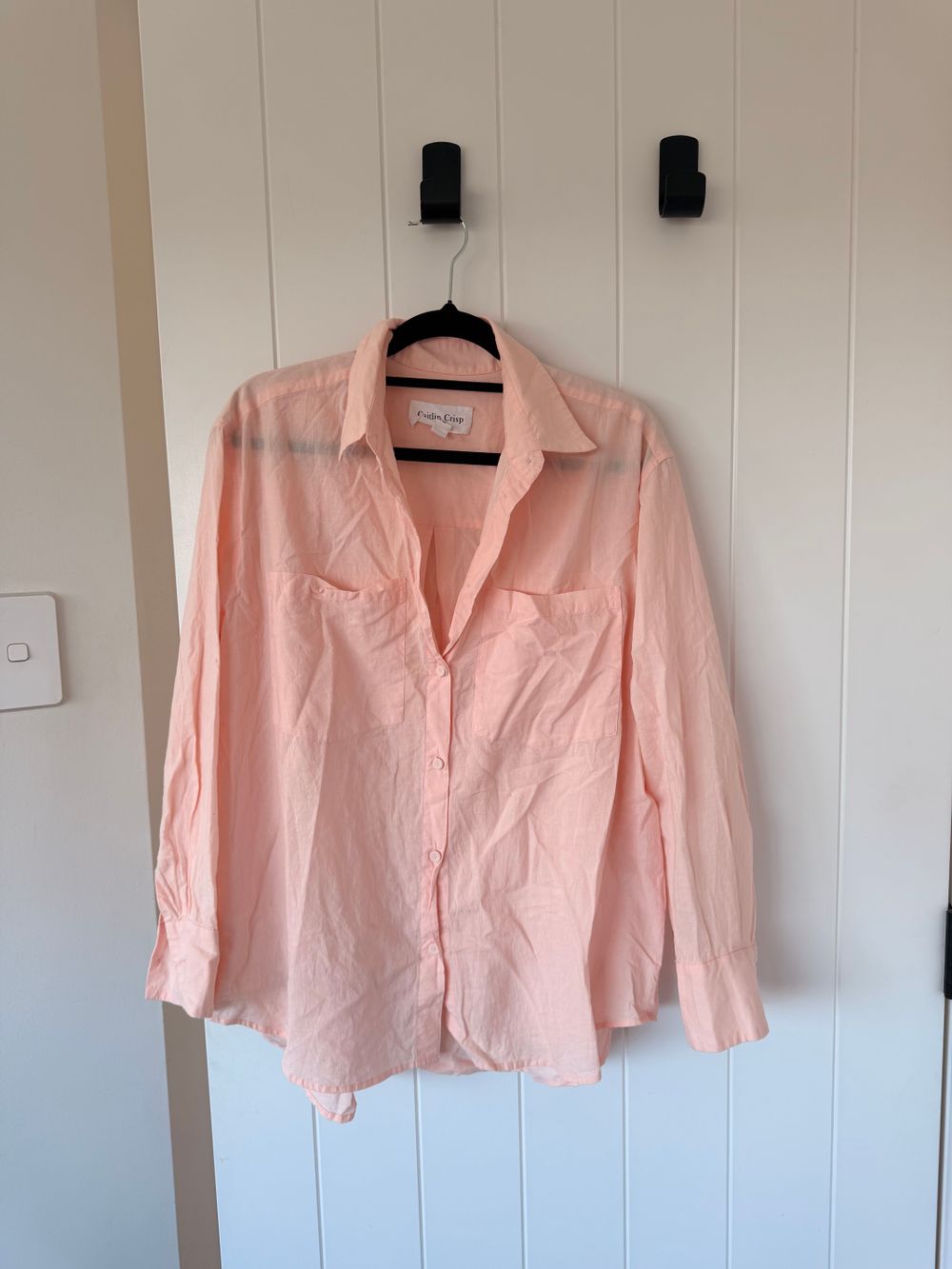 Caitlin Crisp Pink Cotton Shirt
