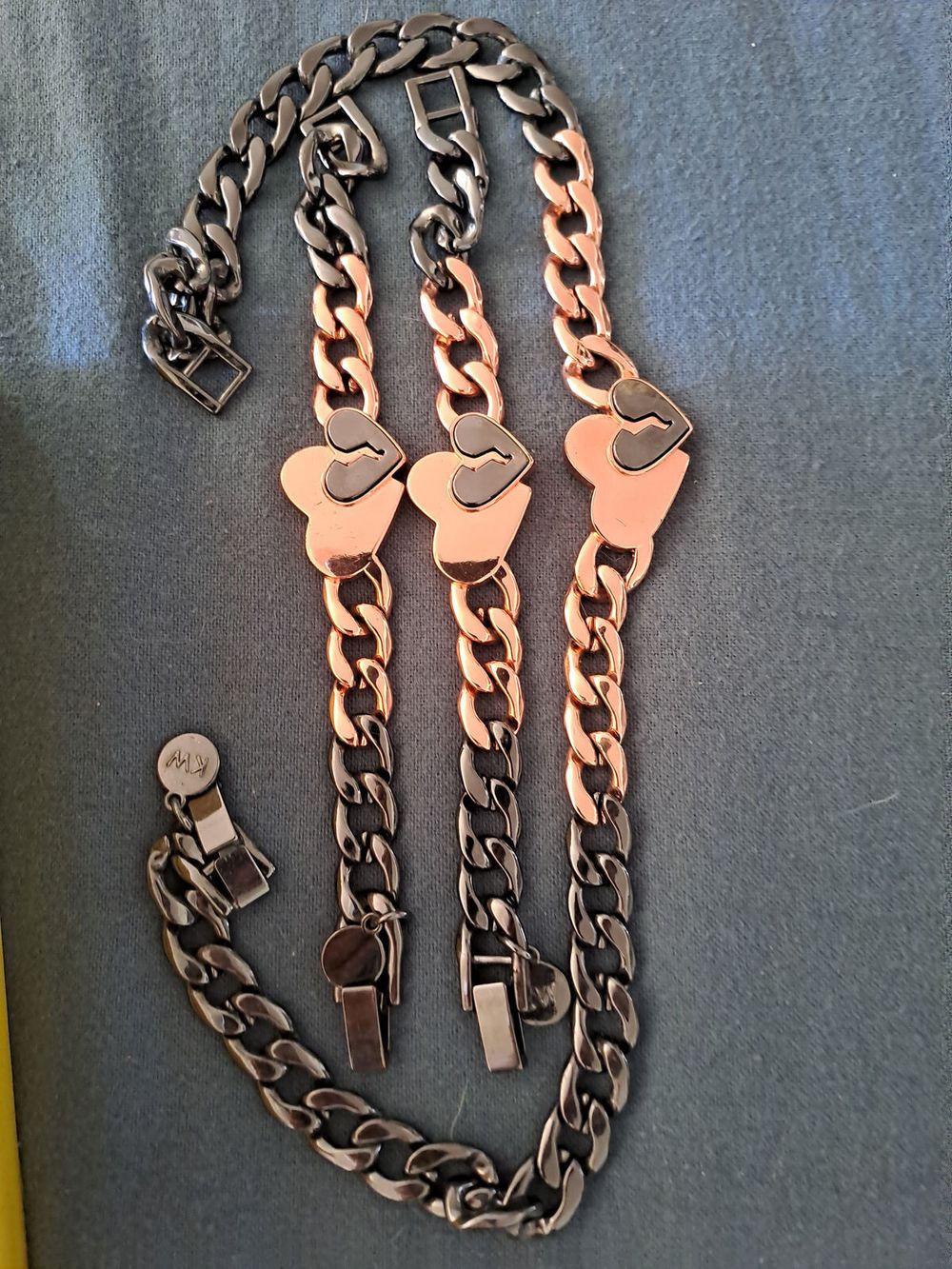 Karen walker bracelets and necklace set