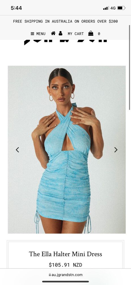 Jagger and Stone - Halter Mini Dress on Designer Wardrobe