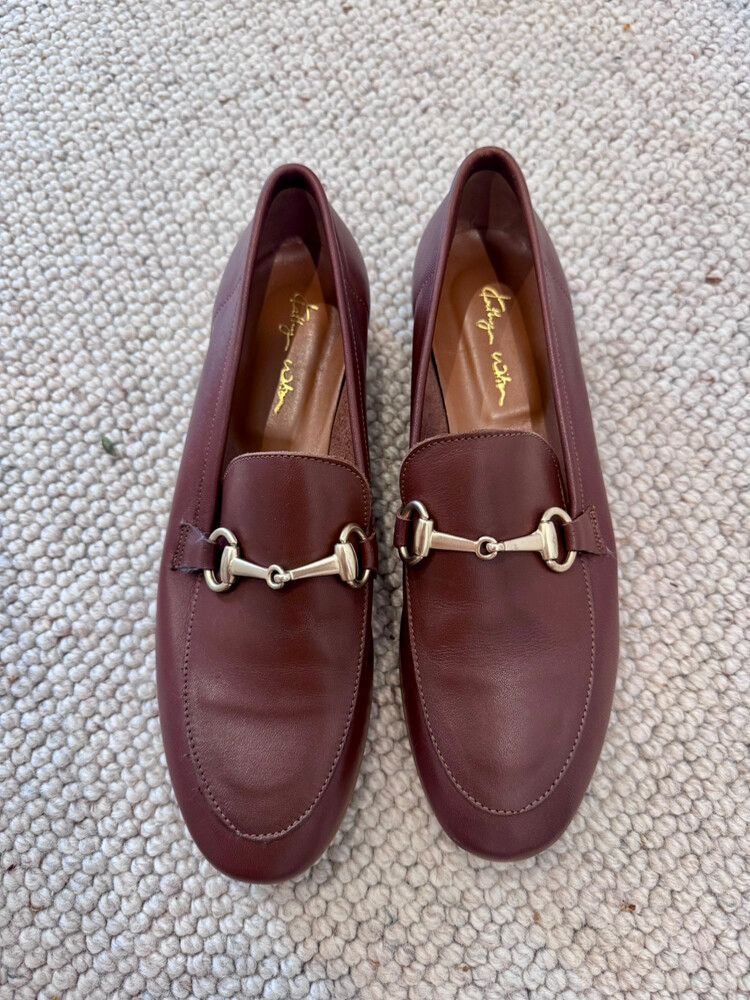 Kathryn Wilson chocolate brown leather Lola loafers