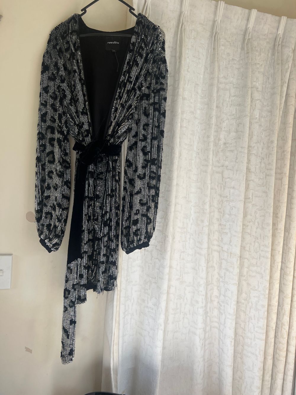 Leopard sequin dress