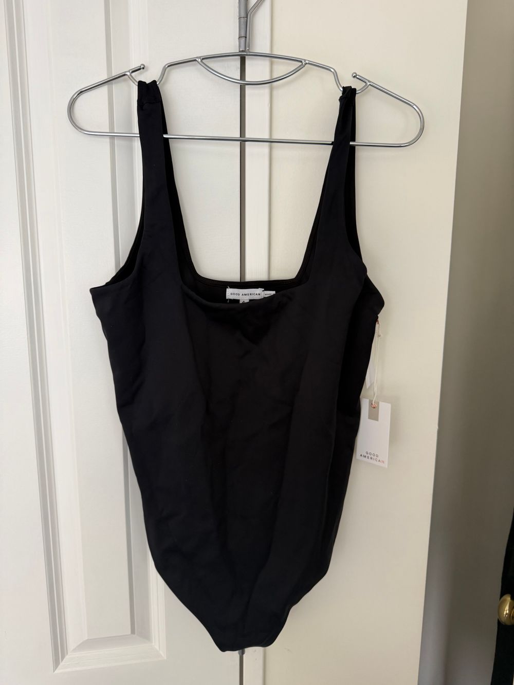 Good American Black Bodysuit