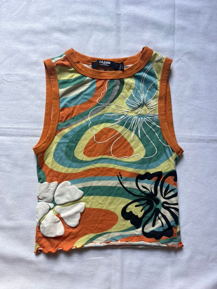 Hawaiian Puff Print Tank Top