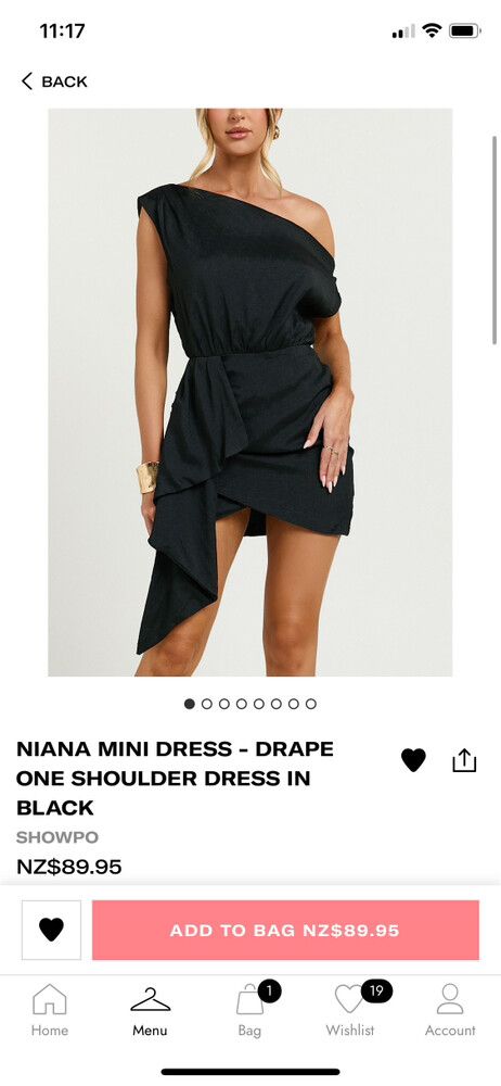 Showpo Niana Black Mini Dress