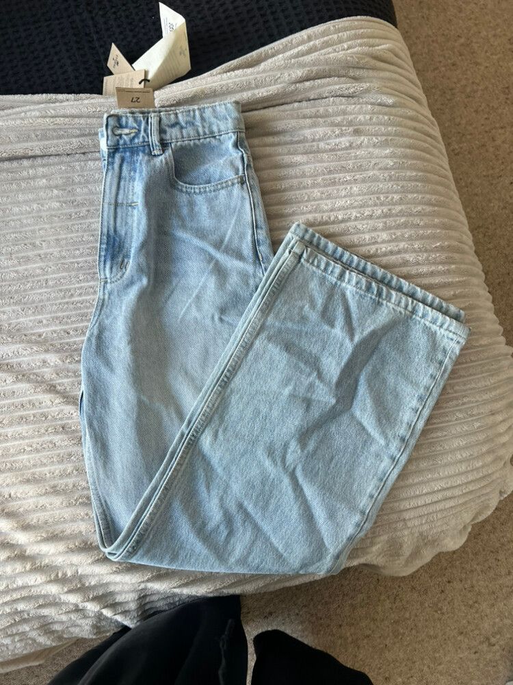 Thrills light blue wide leg jeans