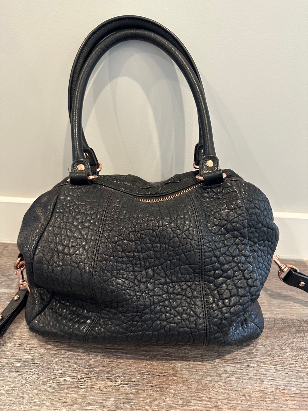 Status Anxiety Black leather Force of Being Bag