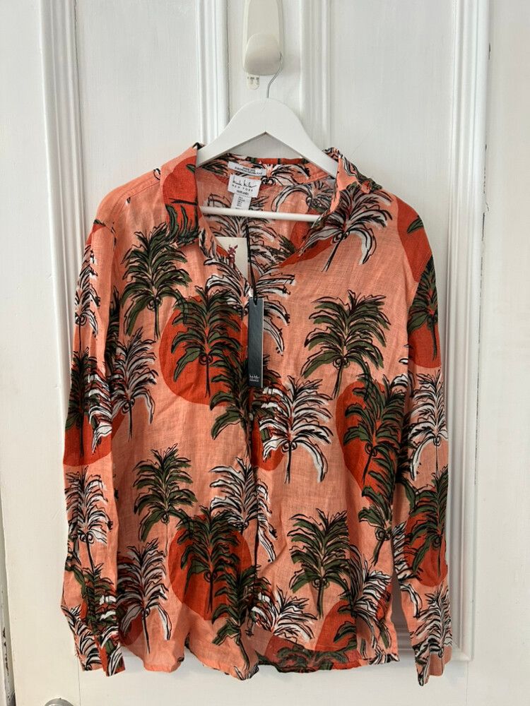 Nicole Miller Palm Print Shirt