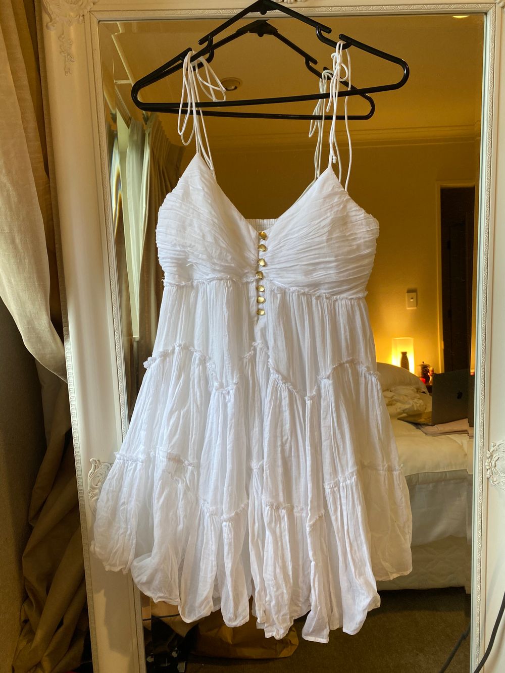 Aje - Aje Mimosa Tiered Mini Dress on Designer Wardrobe