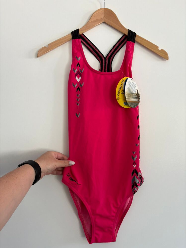 New Zoggs Hot Pink One Piece Swimsuit Swim