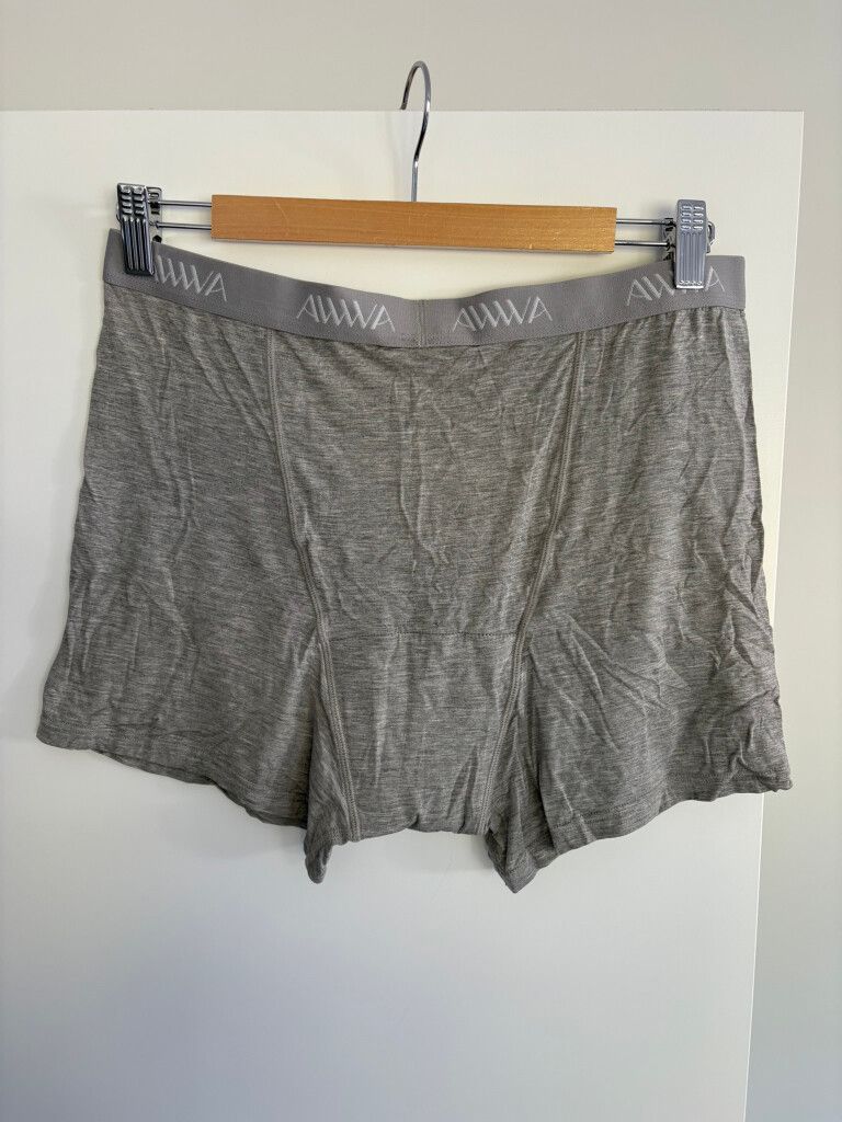 new awwa grey period boxers underwear