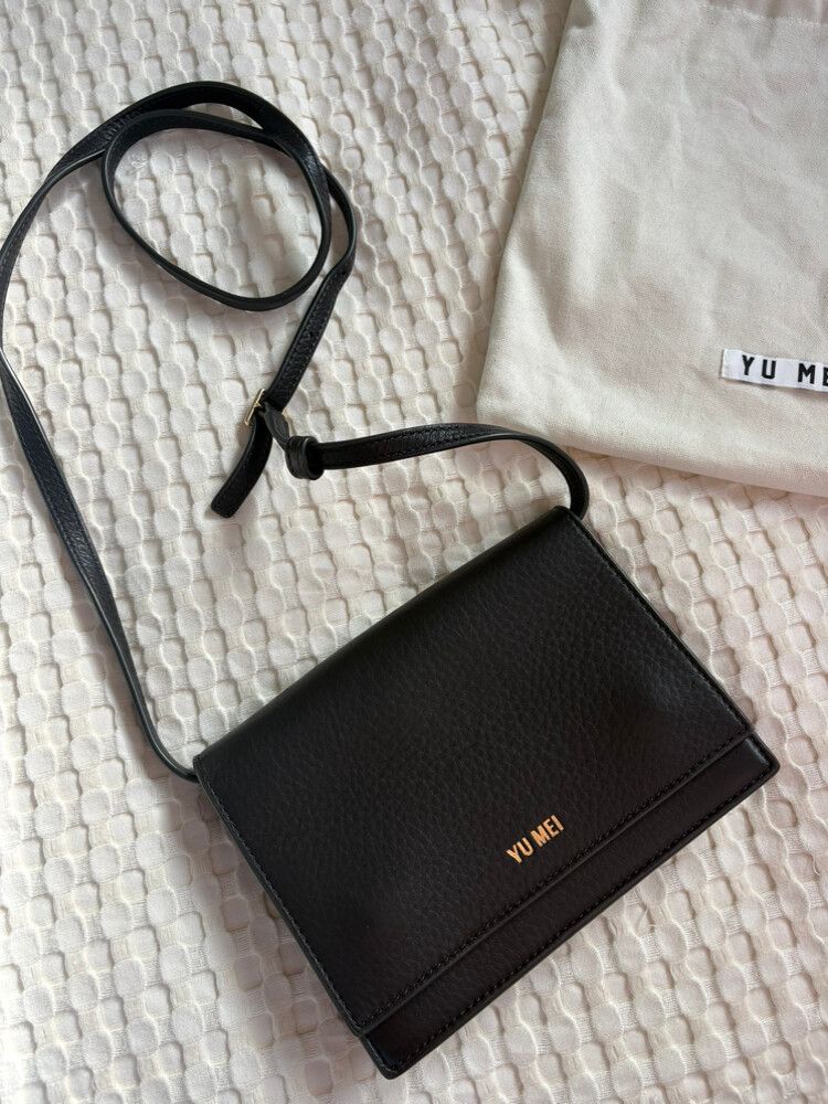 Yu Mei Brown Leather Suki Multi-Strap Clutch Deer Nappa with Strap