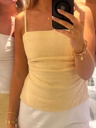 yellow kookai palm adjustable top