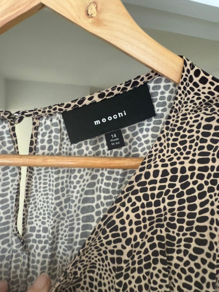 Moochi Brown Black Dress