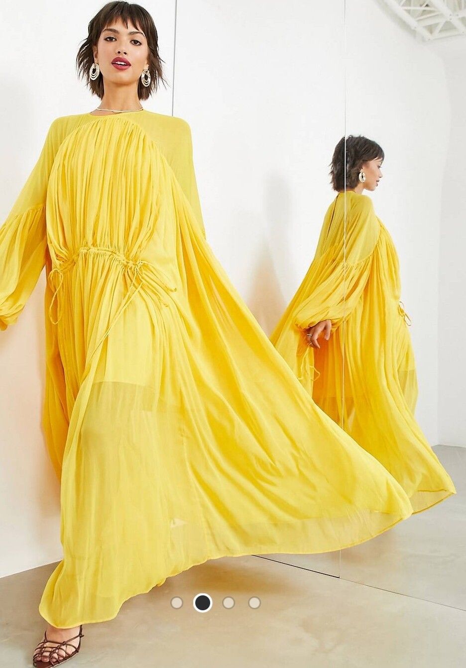 ASOS - Gathered maxi dress on Designer Wardrobe
