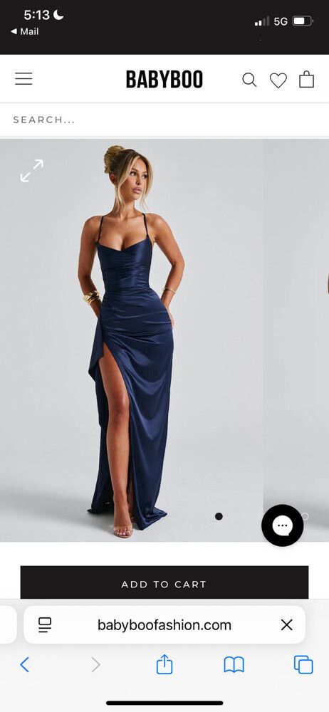 Baby boo fashion - navy blue formal dress on Designer Wardrobe Baby boo fashion - navy blue formal dress on Designer Wardrobe