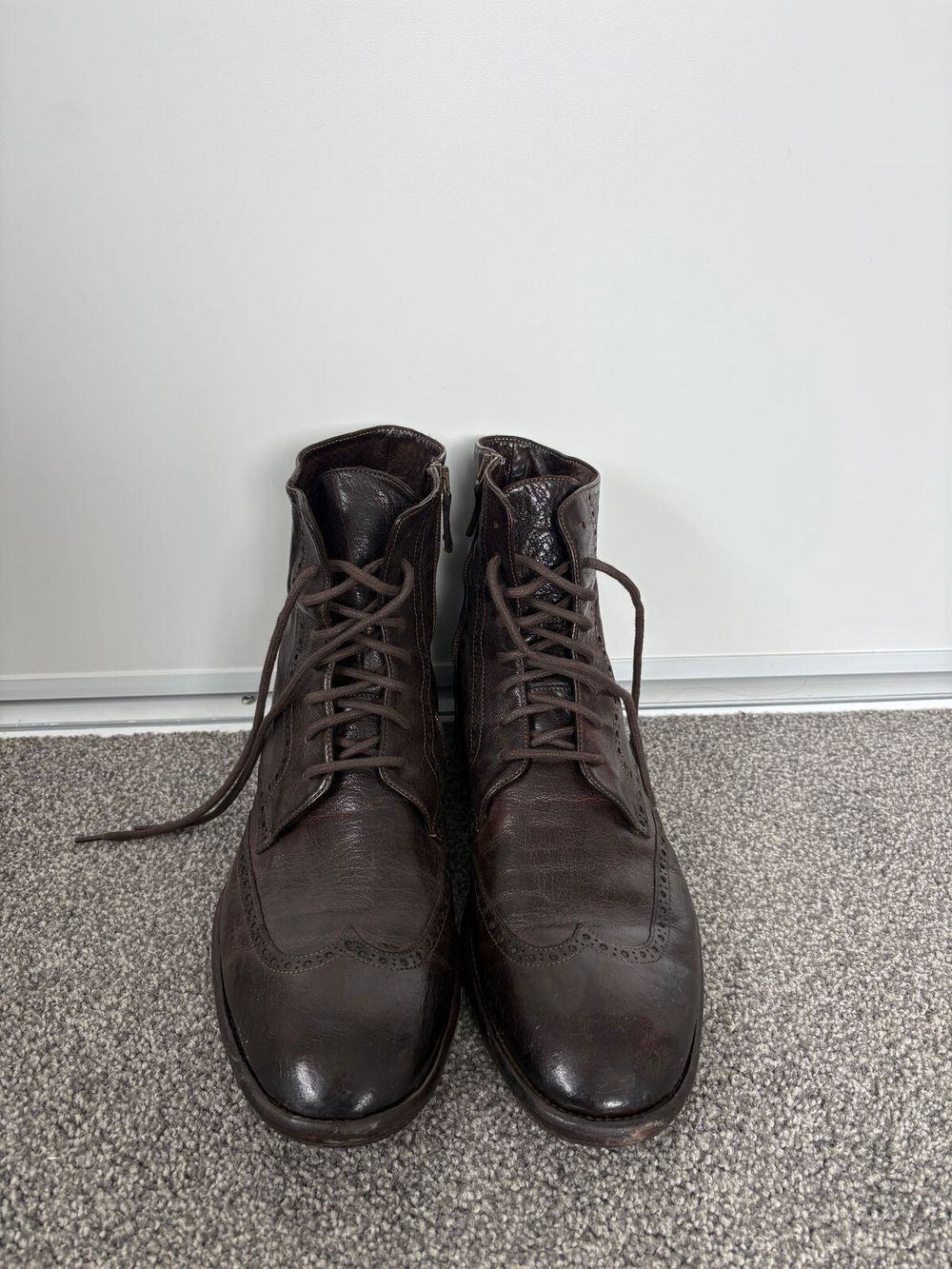 Rosso Fiorentino for Merchant Brown Leather Boots