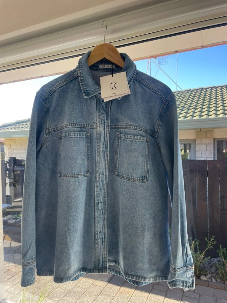 Remain Effie Denim Shirt Mid Blue