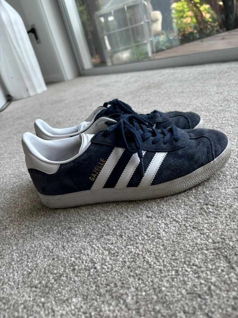 adidas gazelle silver green womens Gucci x Adidas Men's Gazelle Sneakers Leather and Suede with Faux Leather  219078