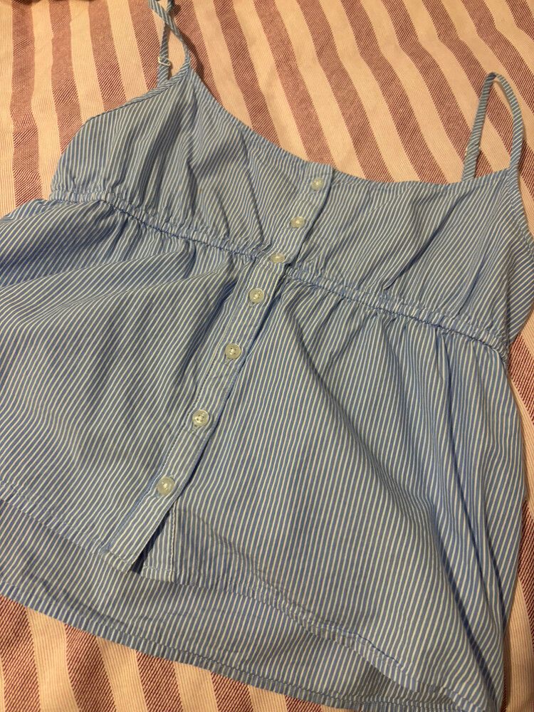 Glassons Blue White Stripe Top