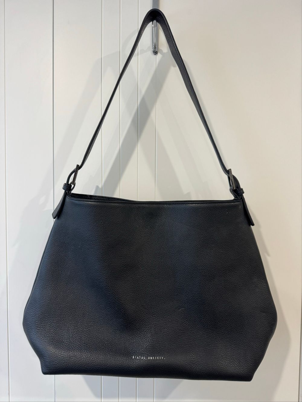 Status Anxiety Black Leather Shoulder Bag