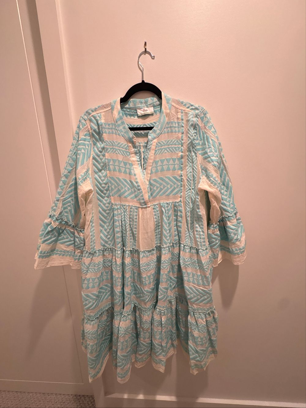 Devotion Twins - Devotion Twins Blue Print Dress on Designer Wardrobe