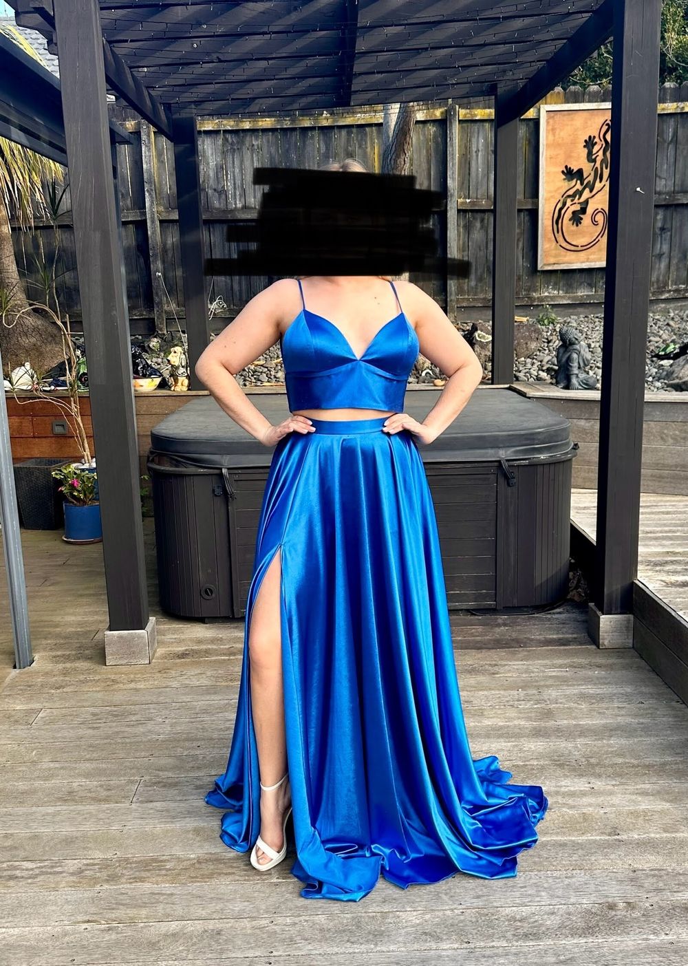 The Private Collection - Chelsea Cobalt Sexy Satin 2 Piece on Designer  Wardrobe