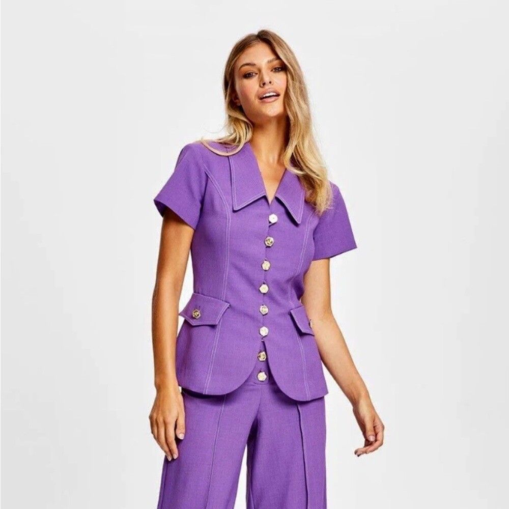 Alice McCall Purple valentine Short Sleeve Jacket