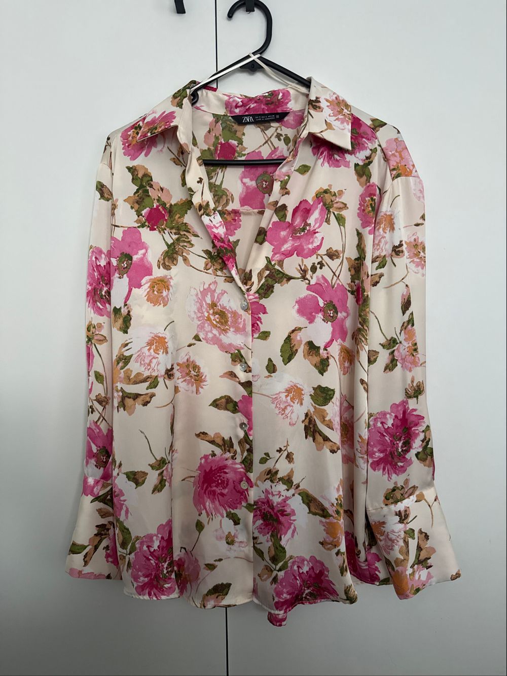 Zara Pink Floral Shirt