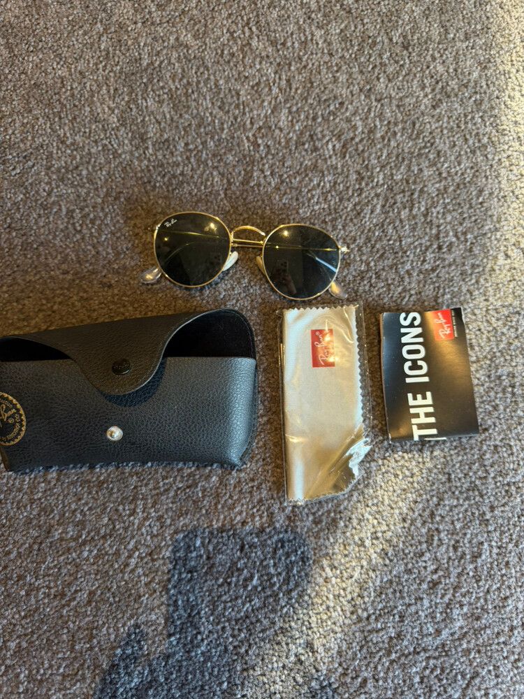 Rayban round metal glasses