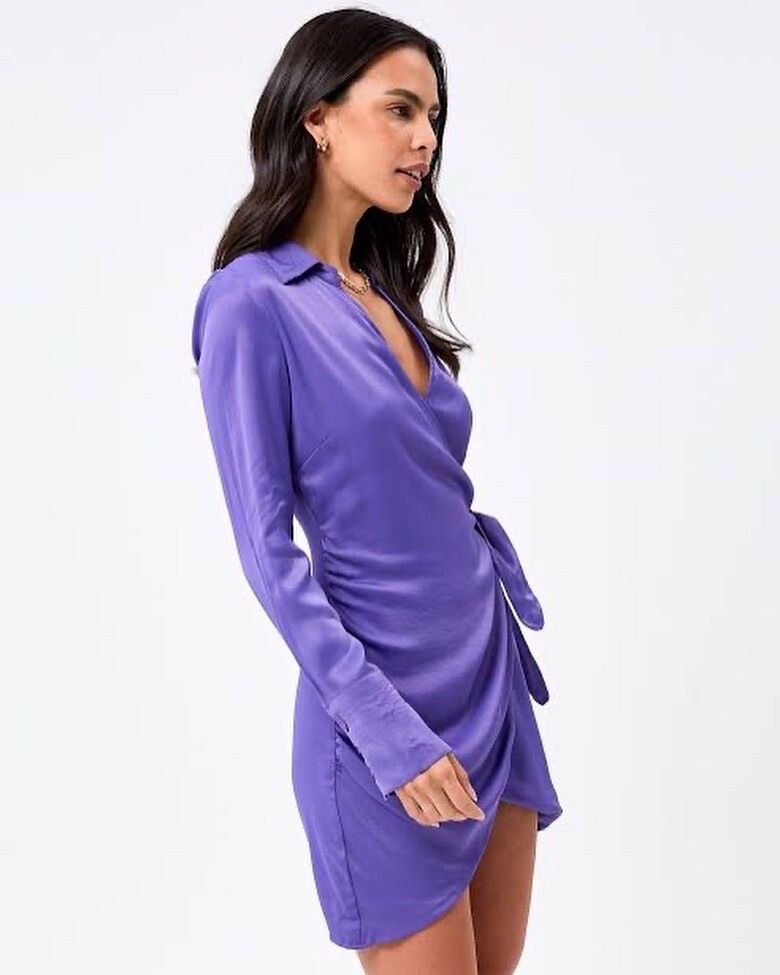 Glassons - Glassons Satin Wrap Dress on Designer Wardrobe