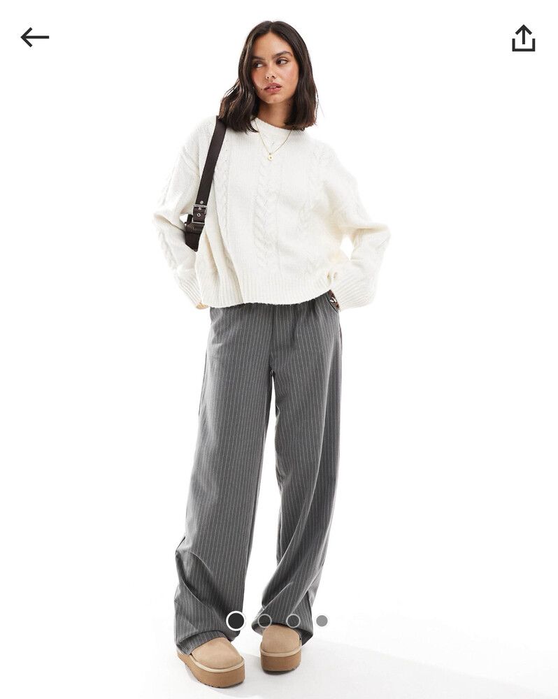 ASOS Cream Cable Knit Jumper