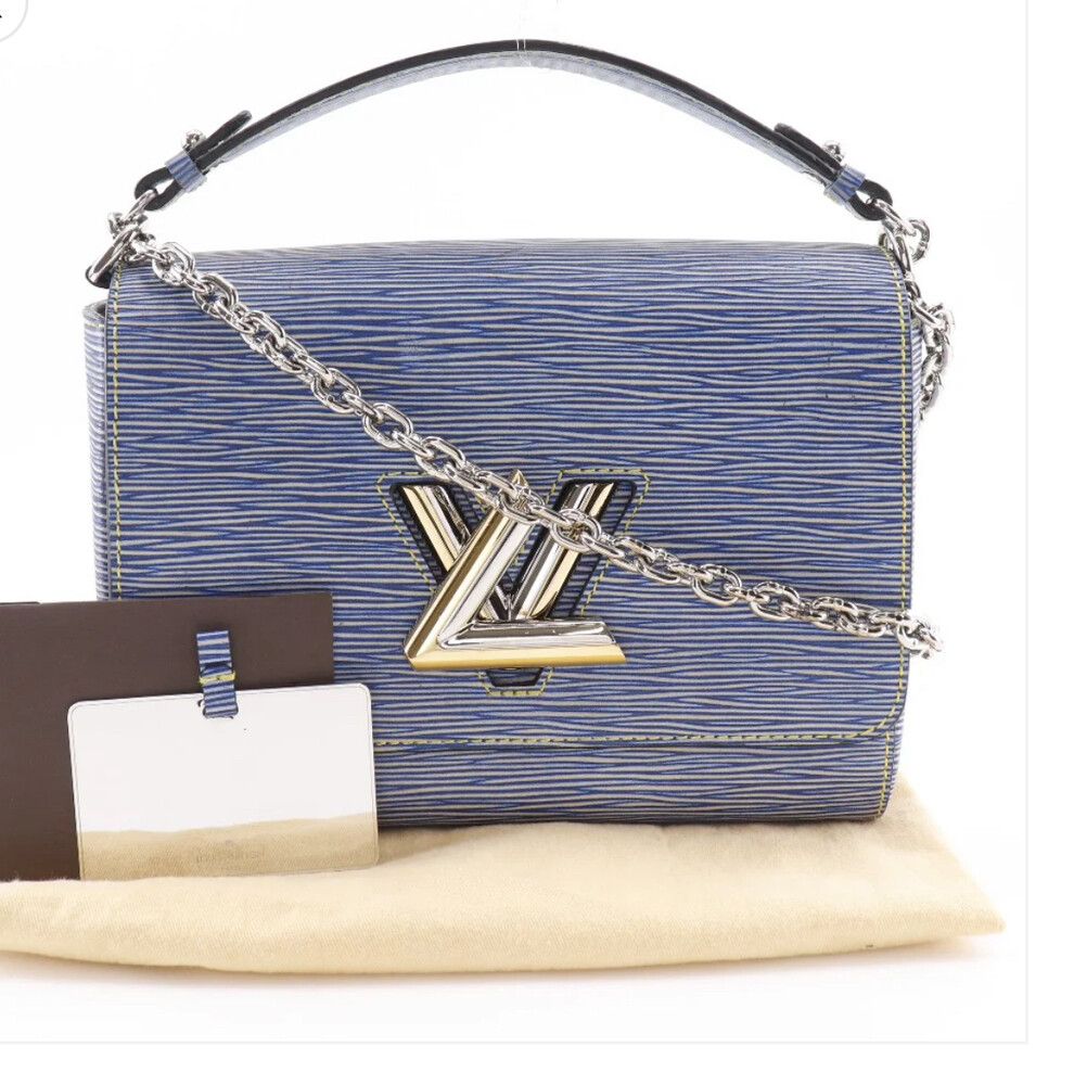 【ヴィンテージ】Rank:S☆LouisVuitton Blue EPI LV Twist MM Louis Vuitton Twist MM - Luxe Du Jour