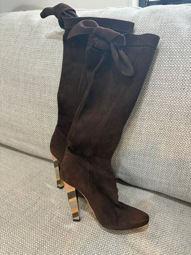 🤎 Jimmy Choo Suede Knee Boots – Size 39