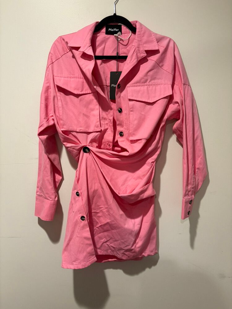 💖 Pfeiffer Forbes Mini Twist Dress – Hot Pink (BNWT)